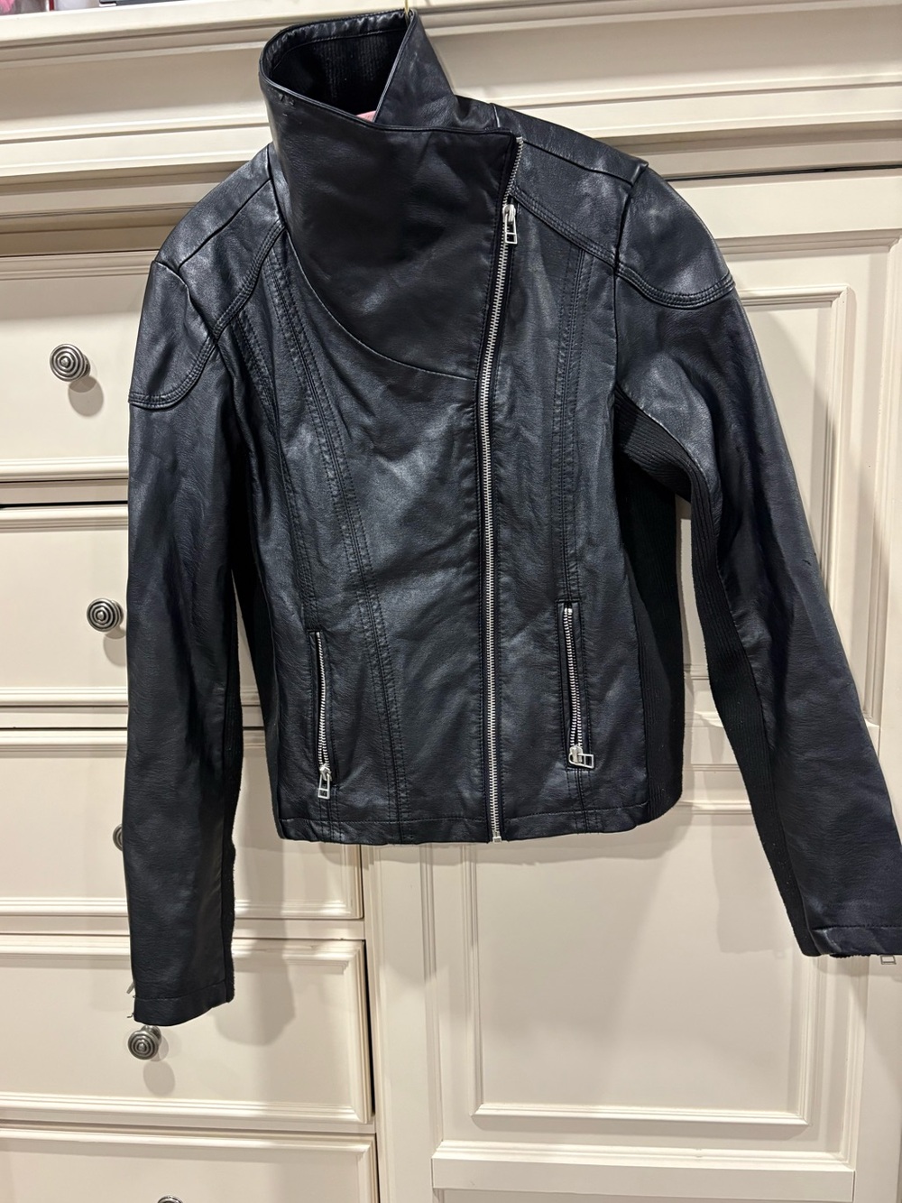 Black Vegan Leather Jacket